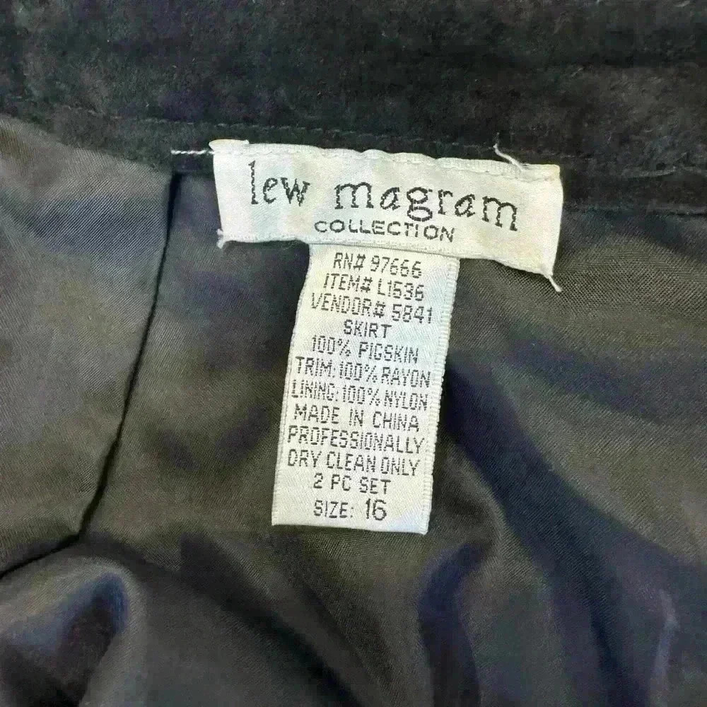 Lew Magram Leather Skirt - Picture 2 of 5